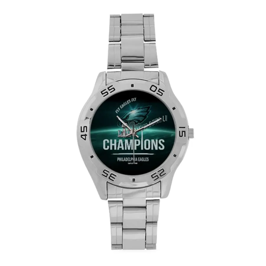 Philadelphia eagles Fan Watch Midnight Green Black| eagles super bowl Fan Champions Wrist Watch