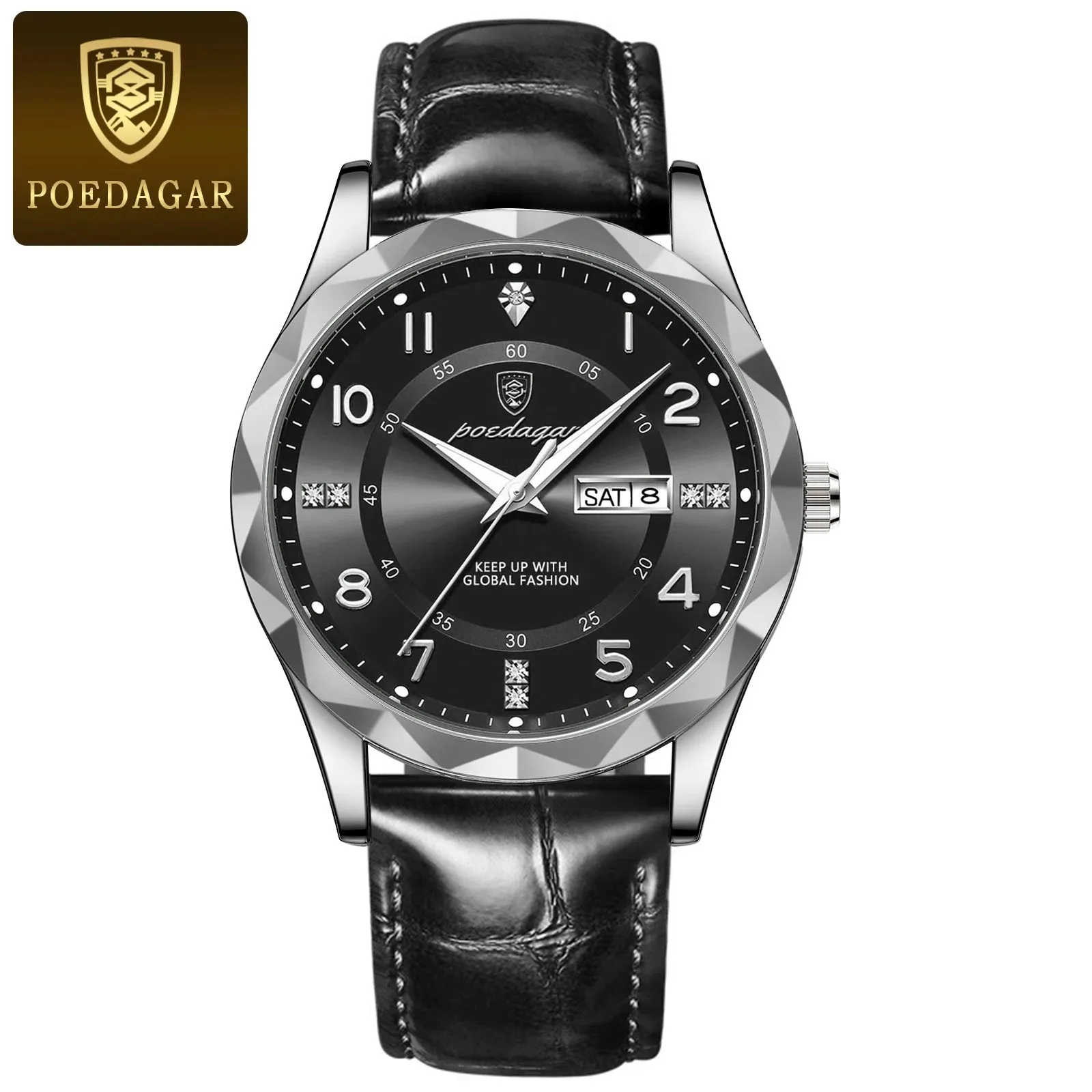 POEDAGAR Luxury Men's Sport Quartz Watch – Waterproof & Luminous