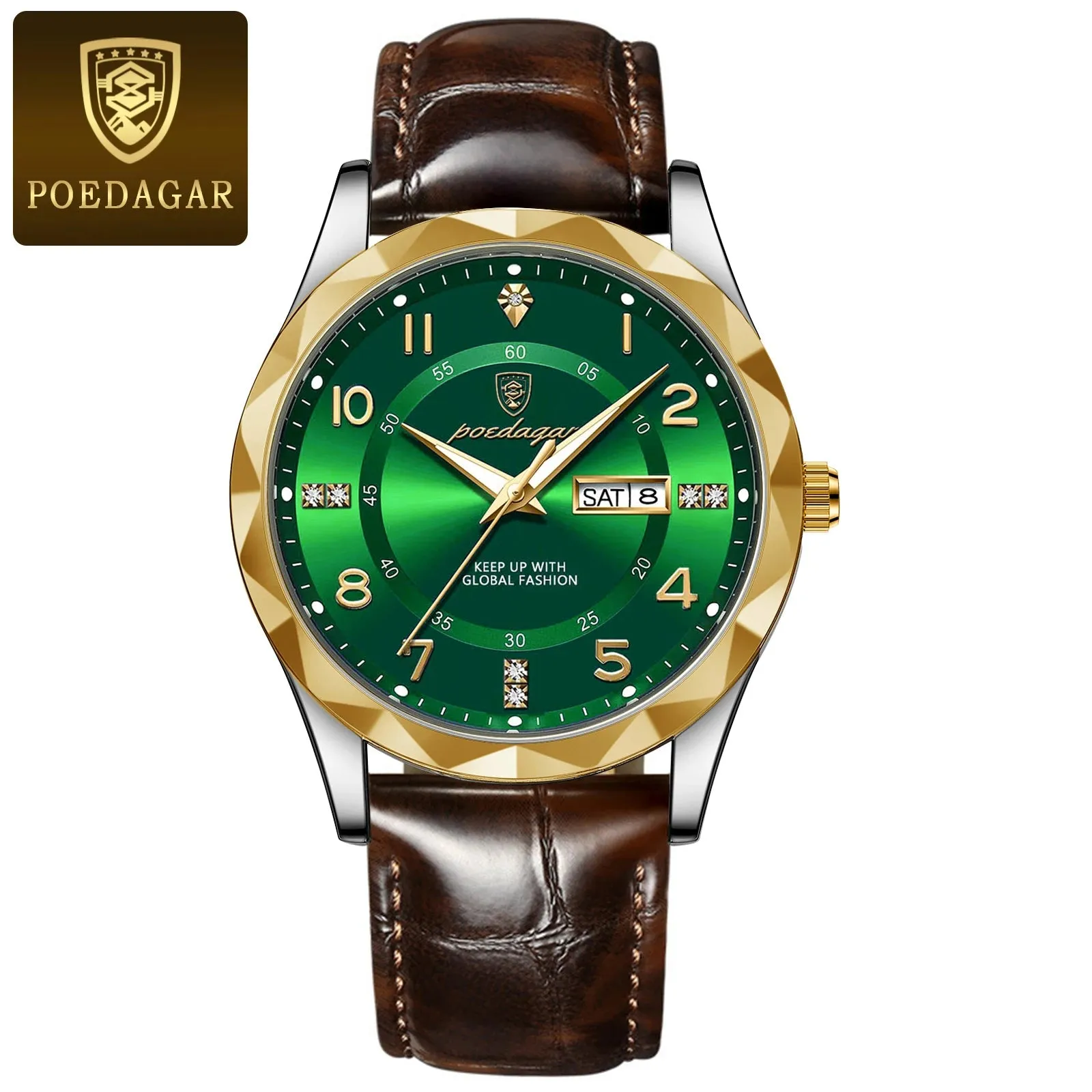 POEDAGAR Luxury Men's Sport Quartz Watch – Waterproof & Luminous