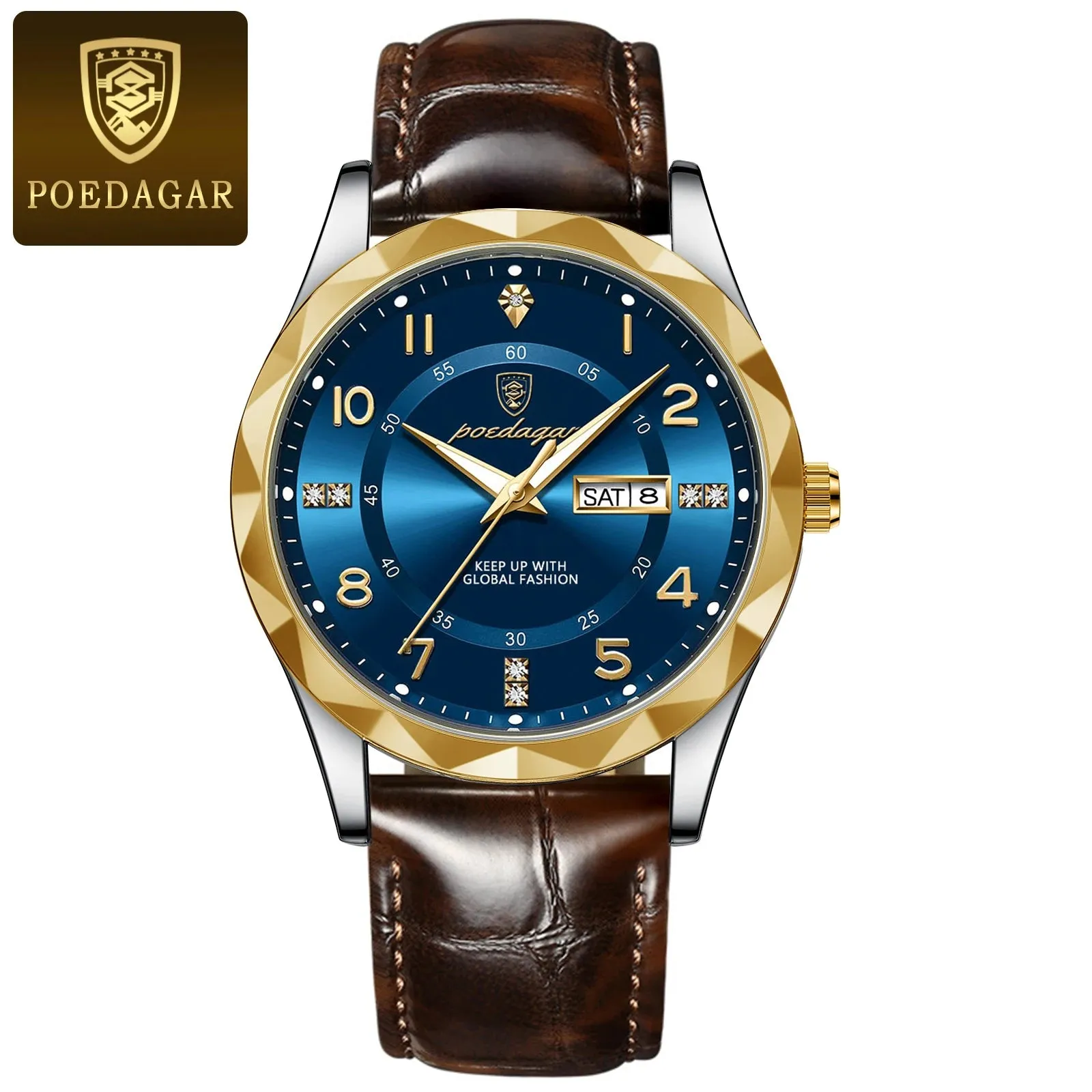 POEDAGAR Luxury Men's Sport Quartz Watch – Waterproof & Luminous