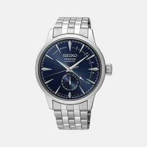 Presage Men's Blue Analog Stainless Steel Automatic Watch SSA347J1