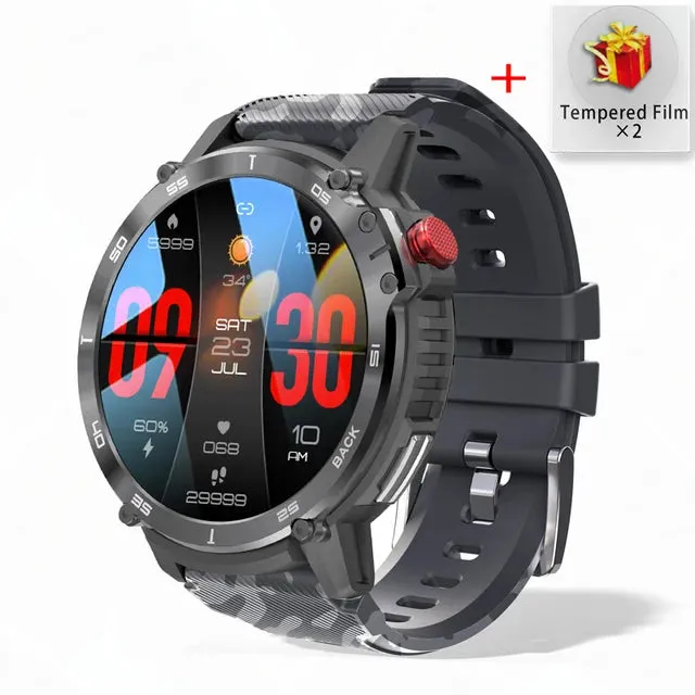 "Rugged Titan C22: The Ultimate 3ATM Waterproof Sport Smartwatch for the Modern Adventurer"