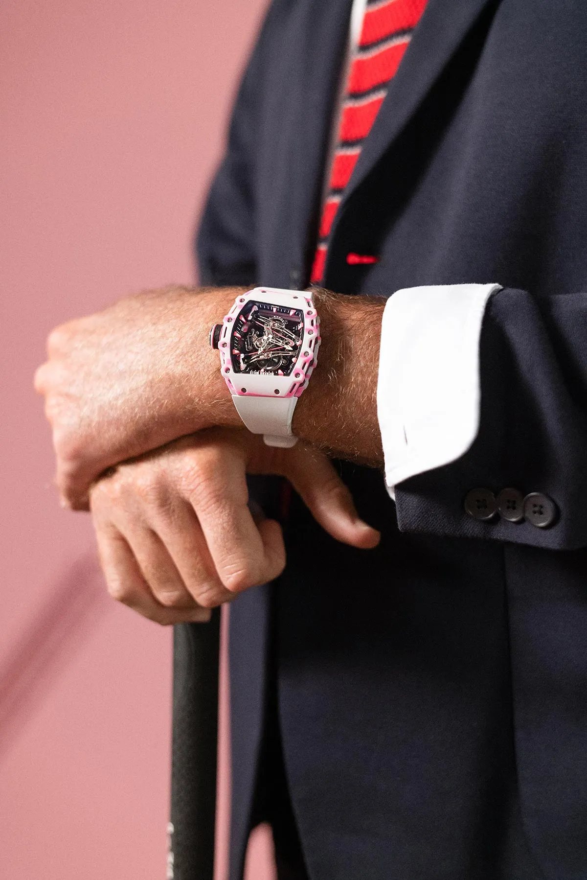 Richard Mille Rm 38-02 Tourbillon Bubba Watson  Pink Tourbillon Watch