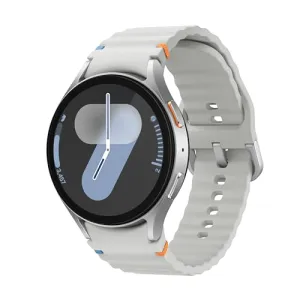 Samsung Galaxy Watch 7 (44mm, Silver, BT LTE) with 3nm Processor | Dual GPS | Sapphire Glass & Armour Aluminum | 5ATM & IP68 | HR, SpO2, BP & ECG Monitor