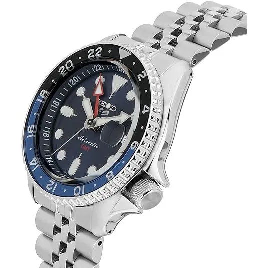 Seiko 5 Sports SKX Sports Style GMT Series Automatic 42.5 mm Blue Dial Men's Watch (SSK003)