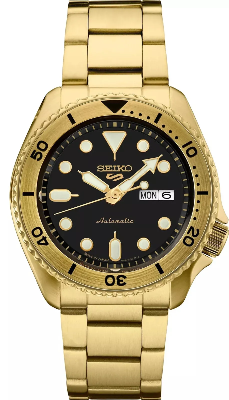 Seiko 5 Sports U.S. Special Creation 42.5 mm Black Dial Men's Watch (SRPK18)