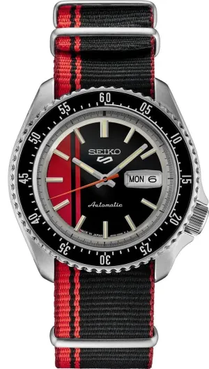 Seiko 5 Sports U.S. Special Creation 42.5 mm Red Dial Men's Watch (SRPK71)