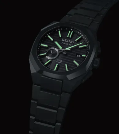 Seiko SSJ015 Black Case GPS Astron Solar Watch