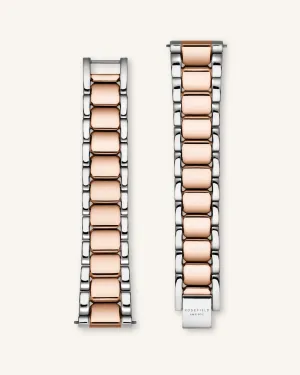 Silver-Rose Gold Strap