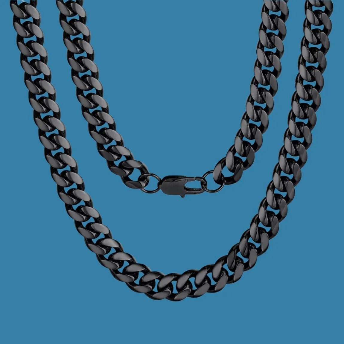 Stainless Steel 24-Inch Cuban Chain Necklace for Men - Perfect Gift for Dad!