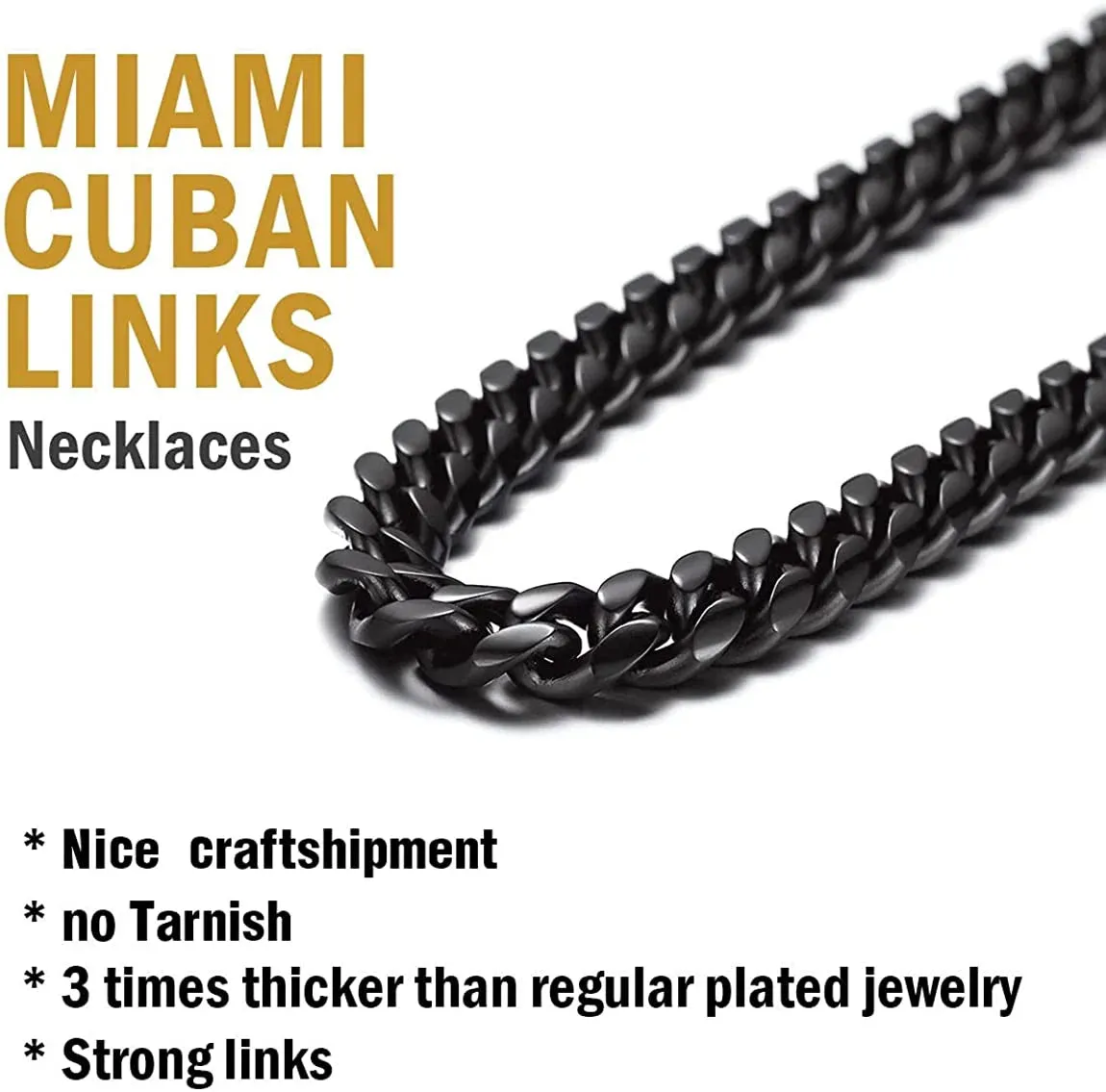 Stainless Steel 24-Inch Cuban Chain Necklace for Men - Perfect Gift for Dad!