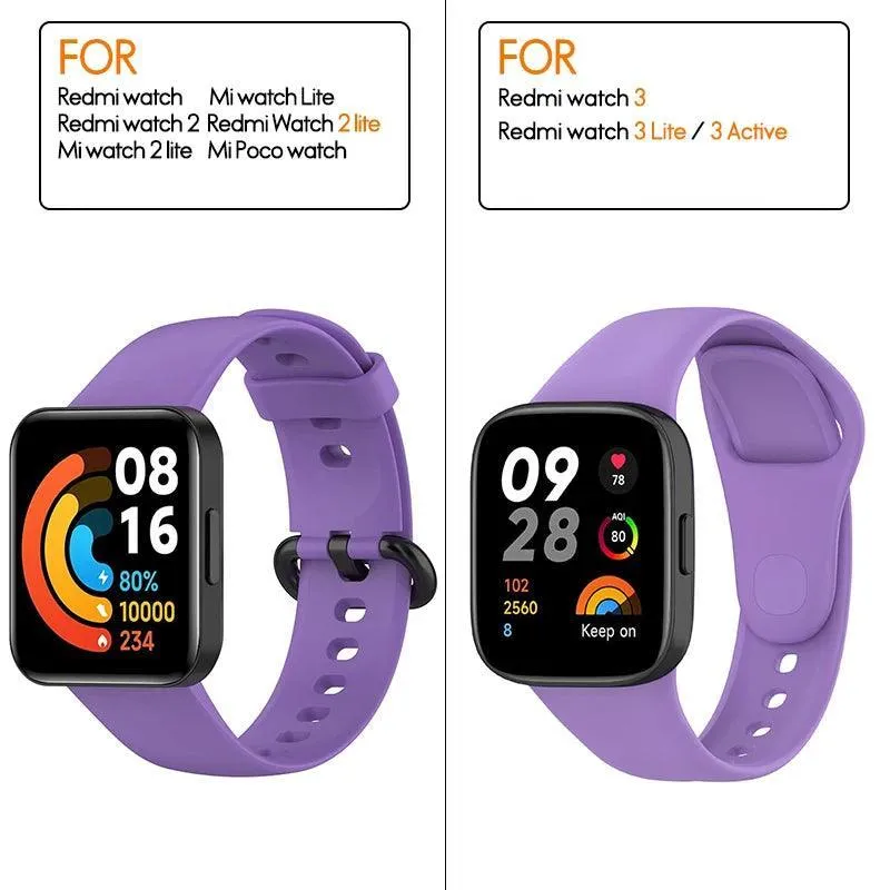 Stylish Silicone Strap for Xiaomi & Redmi Watches