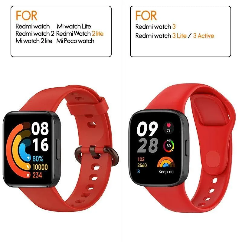 Stylish Silicone Strap for Xiaomi & Redmi Watches