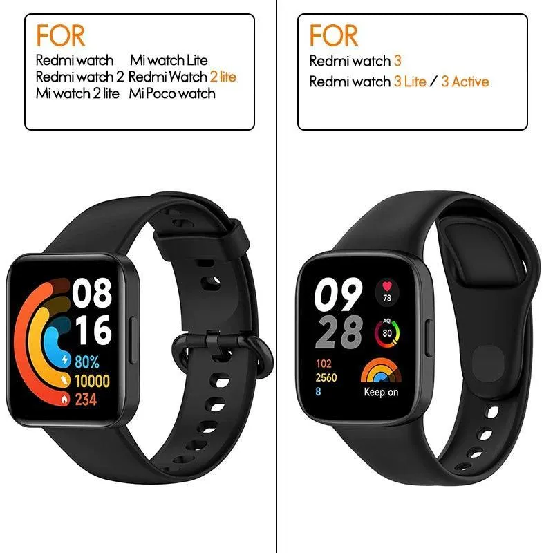 Stylish Silicone Strap for Xiaomi & Redmi Watches