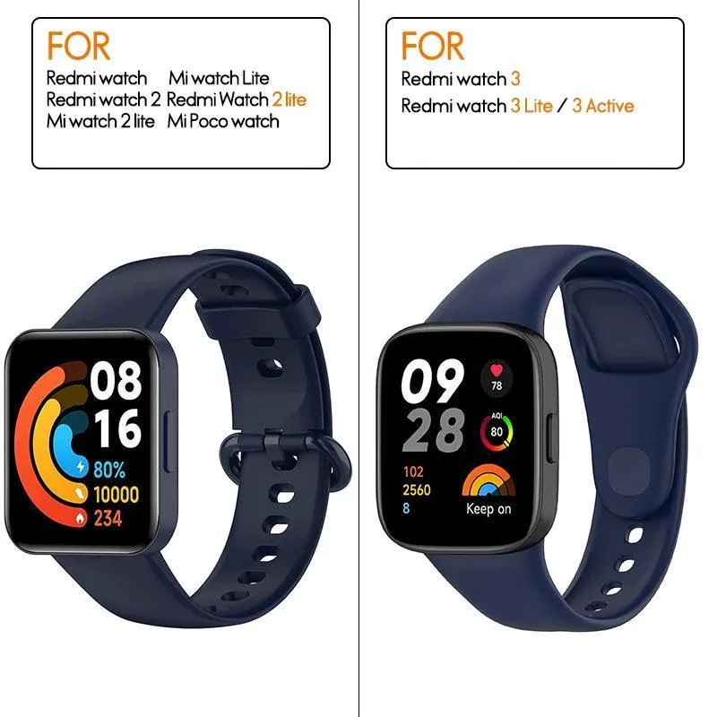 Stylish Silicone Strap for Xiaomi & Redmi Watches