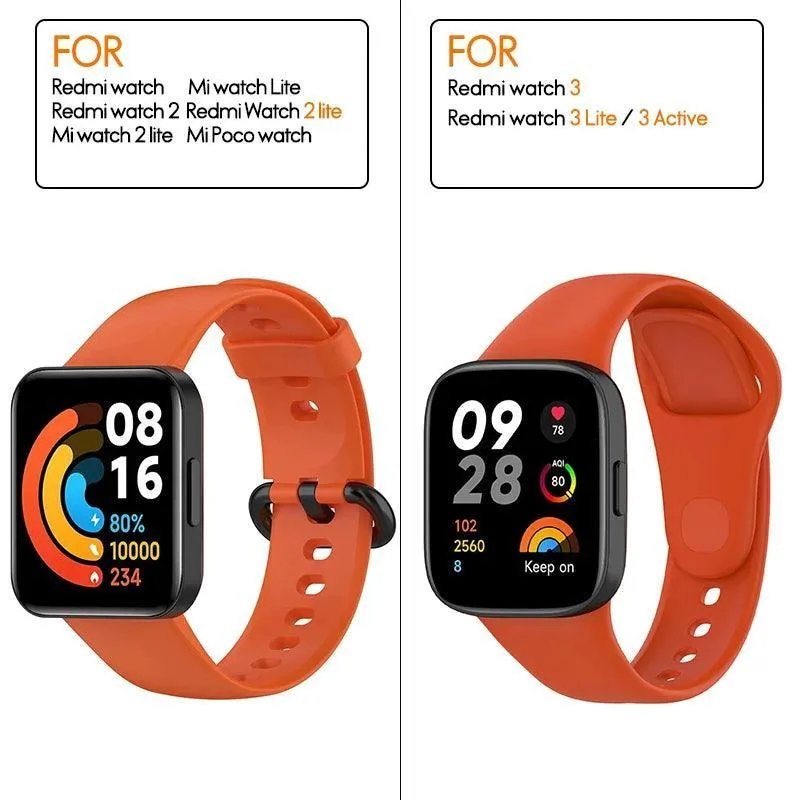 Stylish Silicone Strap for Xiaomi & Redmi Watches