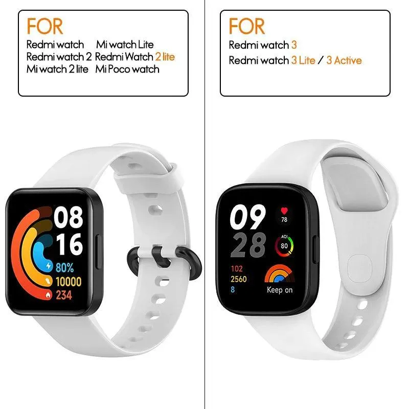 Stylish Silicone Strap for Xiaomi & Redmi Watches