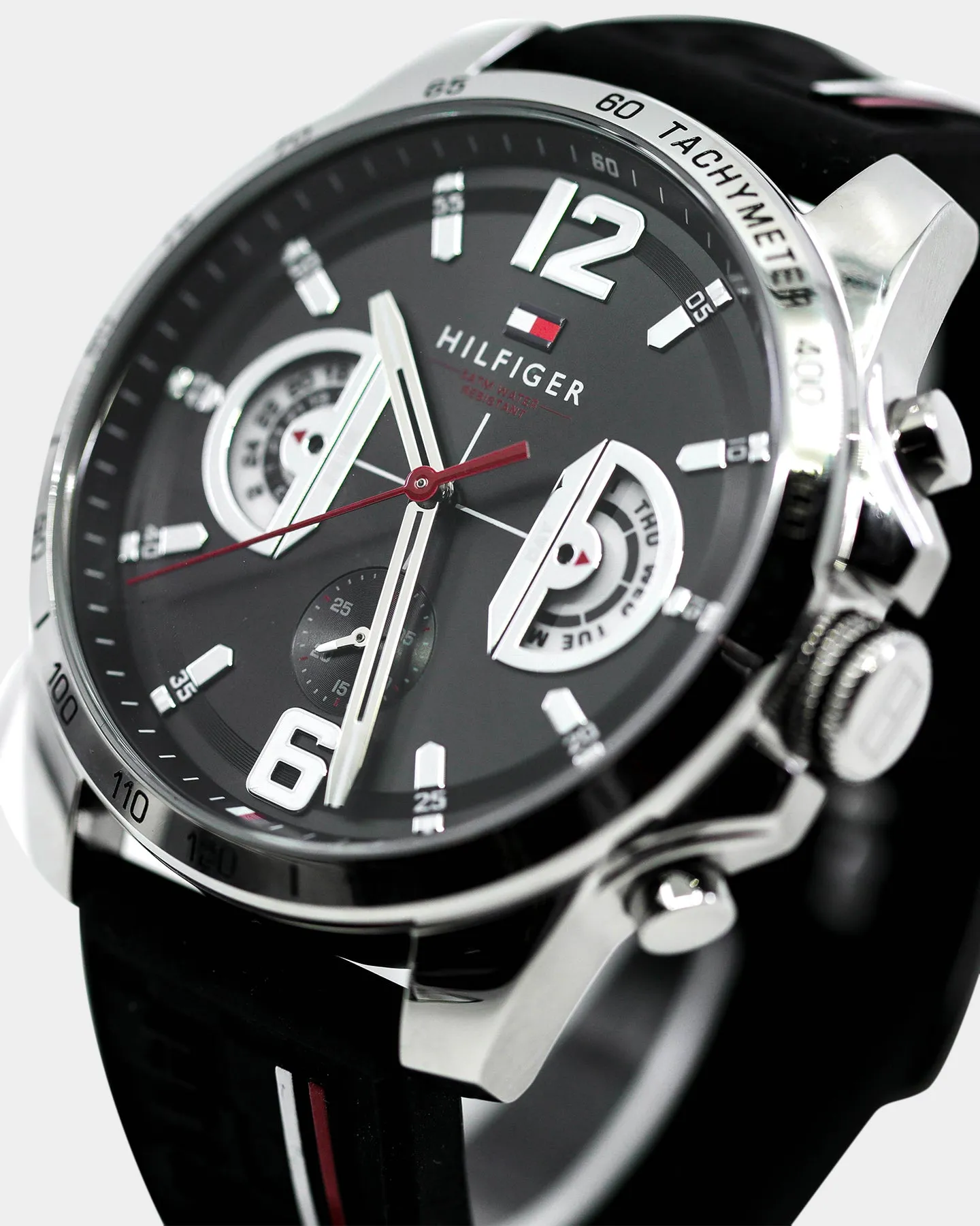 TOMMY HILFIGER DECKER WATCH BLACK/BLACK