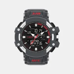 UFC Strength Men Black Analog Resin Watch TW5M519000D