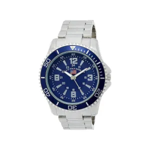 U.S. Polo Assn. Men's Analog Display Analog Quartz Silver Watch