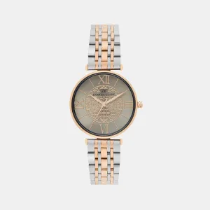 Women's Rose Gold Analog Brass Watch 2002E-M0315